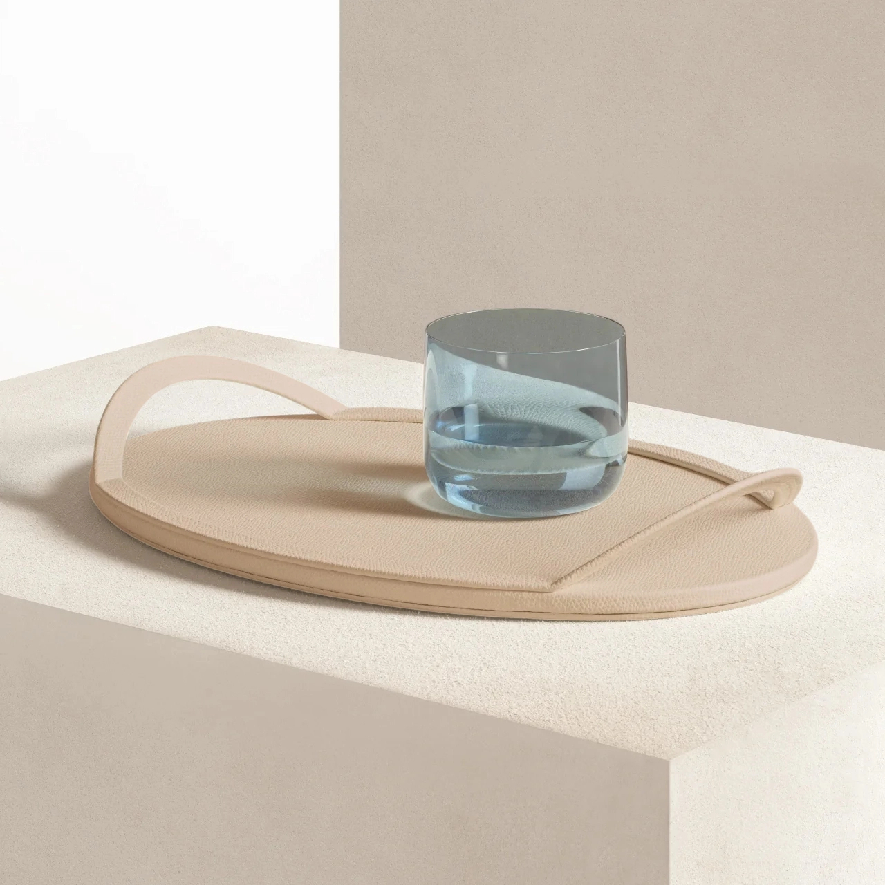 Поднос с ручками FORM овальный 33х23 кожа – 2