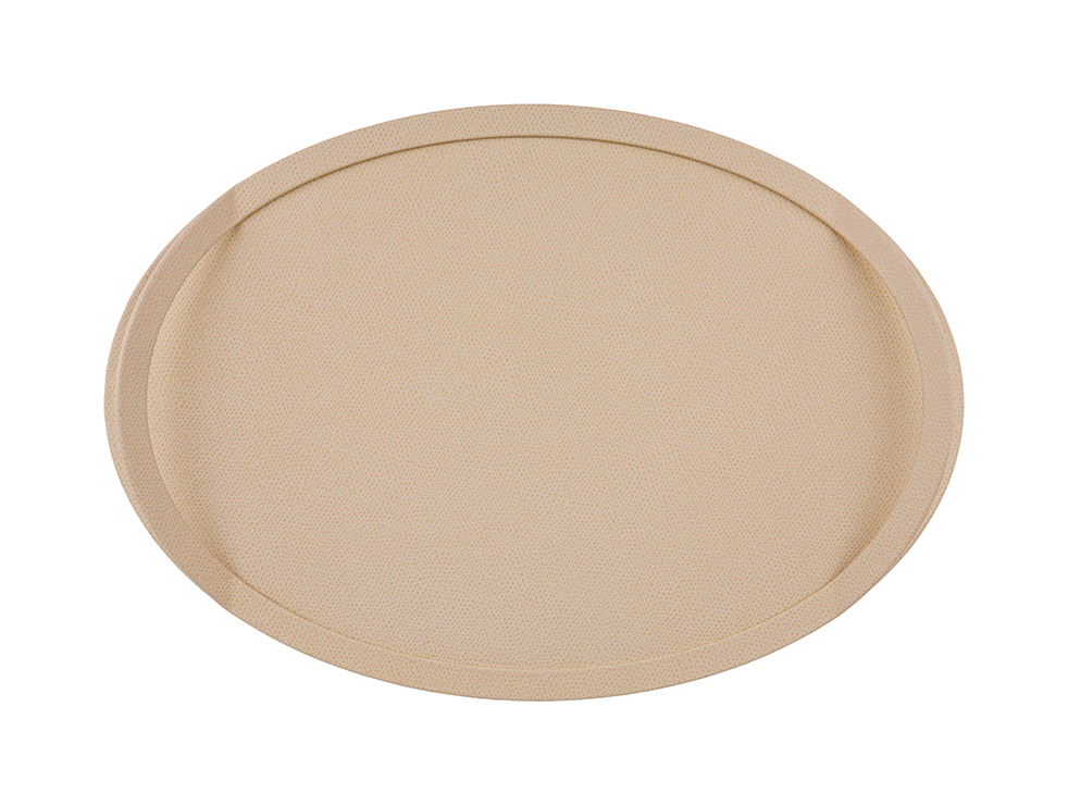 Поднос с ручками FORM овальный 33х23 кожа GIOBAGNARA BPTV056G06