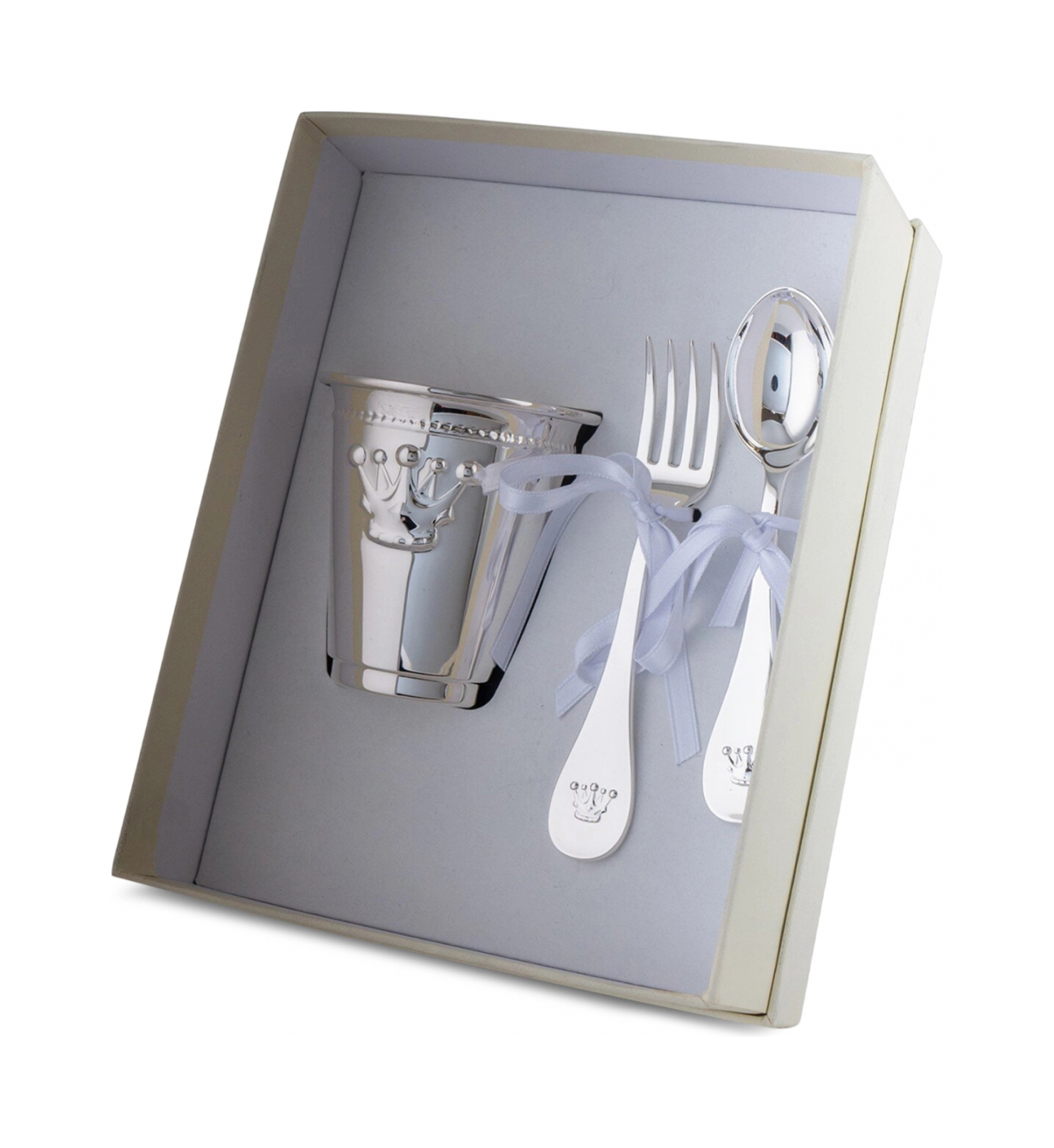 Набор детский чашка, ложка и вилка PRINCESS посеребрение – 2