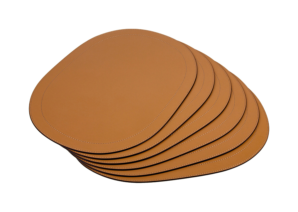 Набор плейсматов 6 шт 39.5х29.5 см рыжий