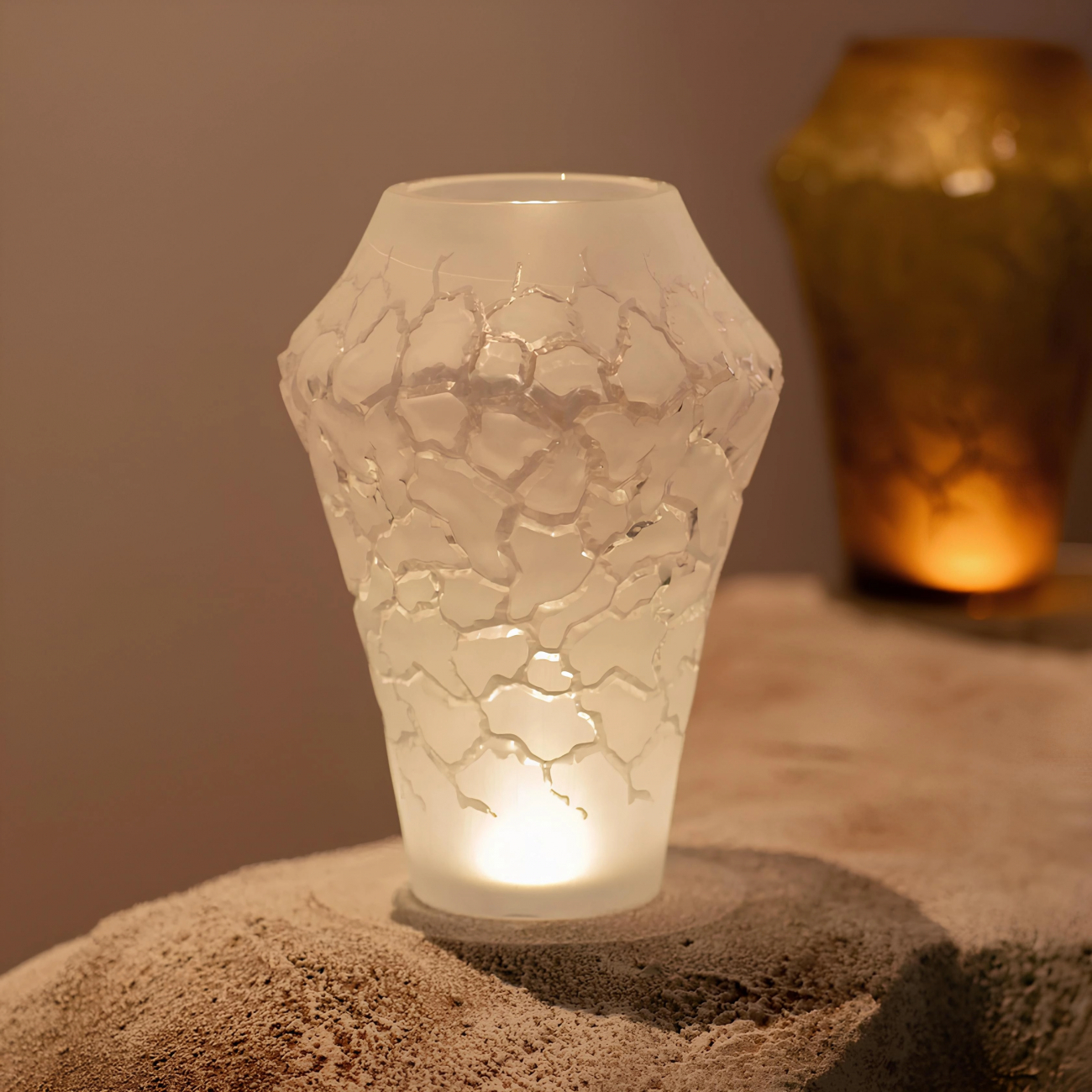 Ваза Caldera 26 см прозрачная, хрусталь Lalique 10828500