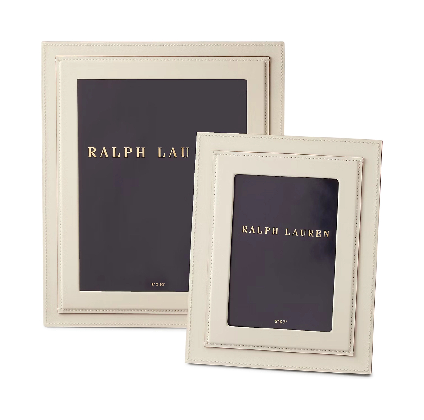 Фоторамка 20х25 кремовая кожа Ralph Lauren Home 682961235001