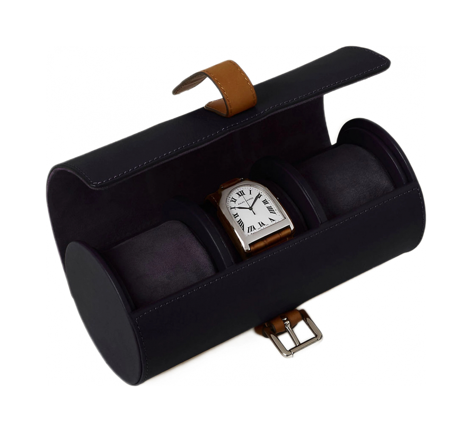 Футляр для часов TOLEDO кожа, замша черный