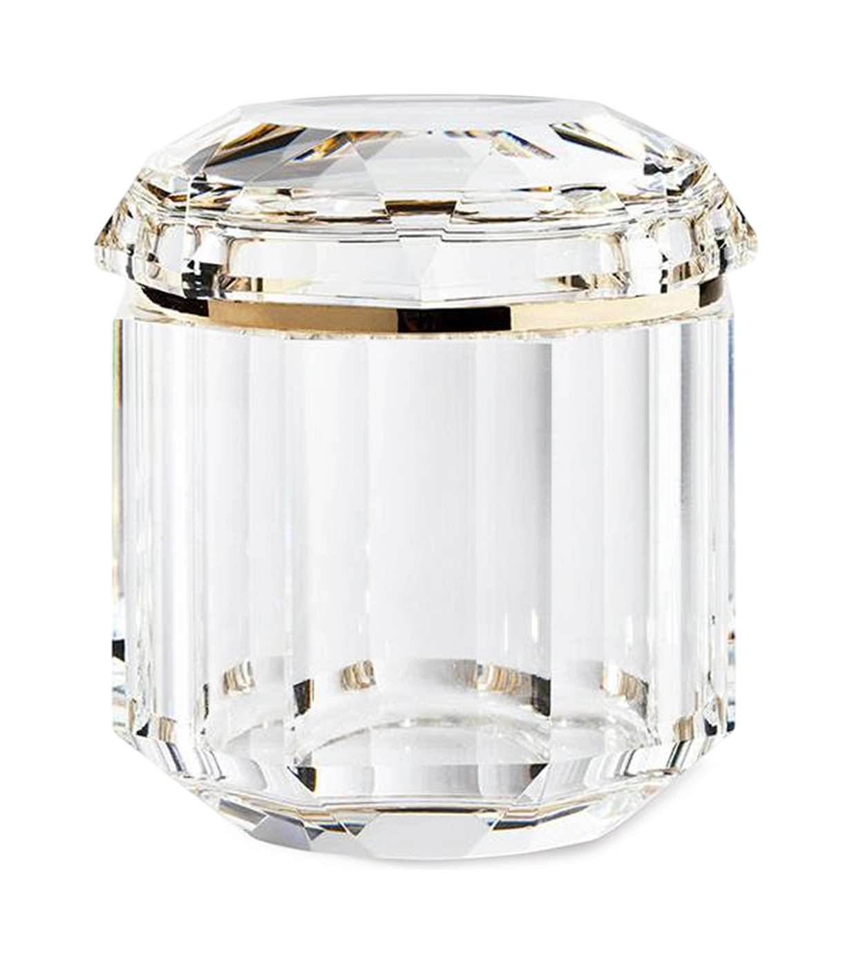 Баночка LEIGH с крышкой средняя хрусталь