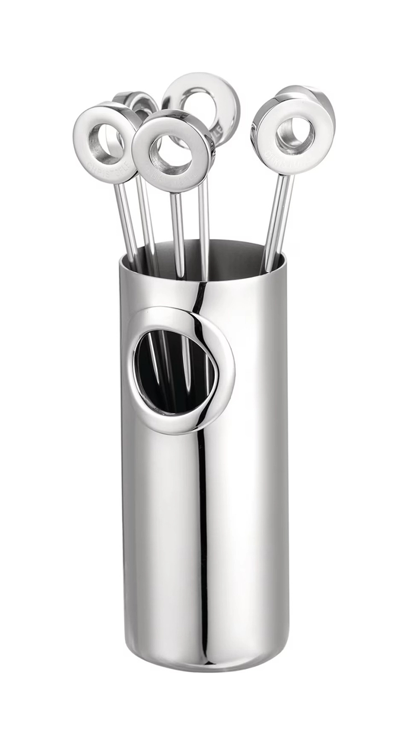 Коктейльные шпажки OH DE CHRISTOFLE в футляре сталь