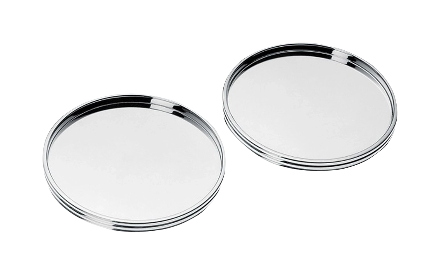 Подставки для стаканов K+T 2 шт посеребрение