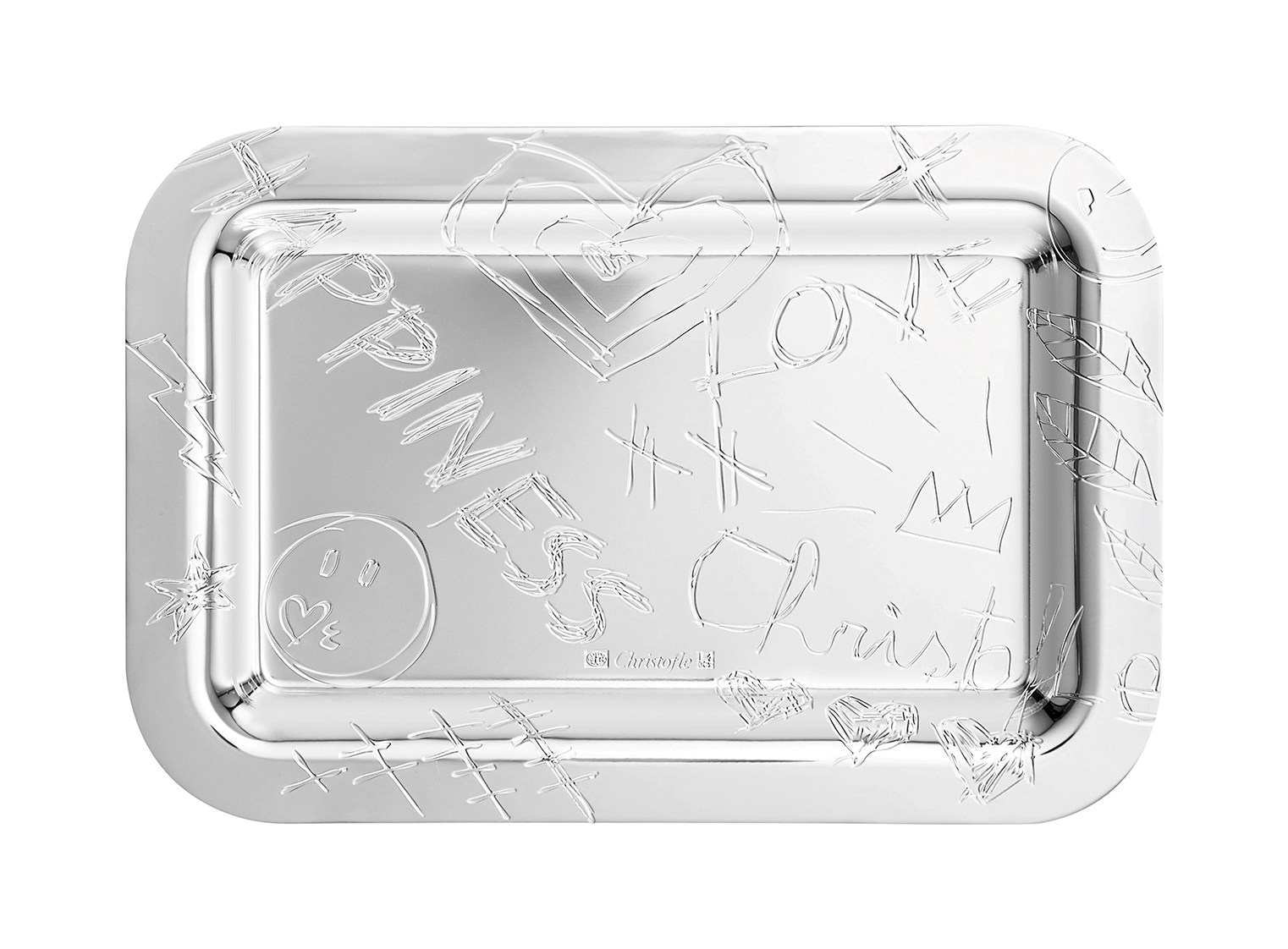 Поднос GRAFFITI 10х15 см посеребрение Christofle B04200450