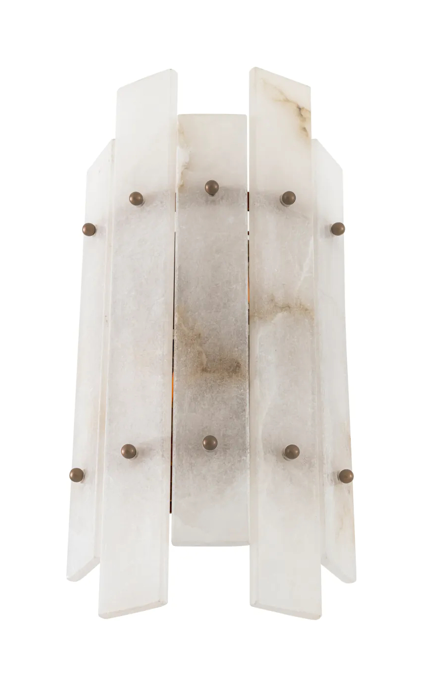 Бра CAPRERA 19х10 см, старинная латунь, алебастр Eichholtz 116690