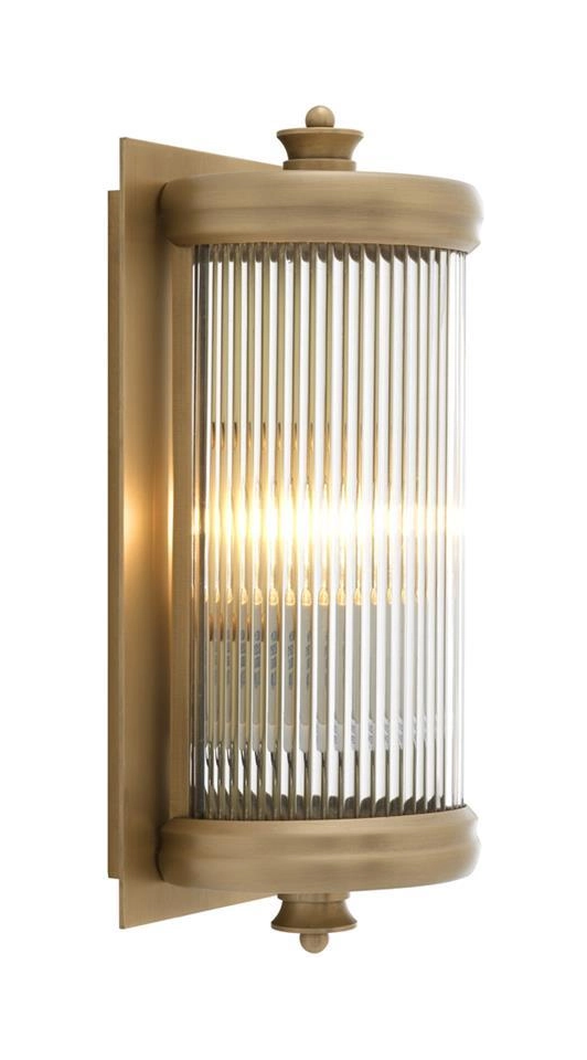 Настенный светильник GLORIOUS S 29х13 см матовая латунь, стекло