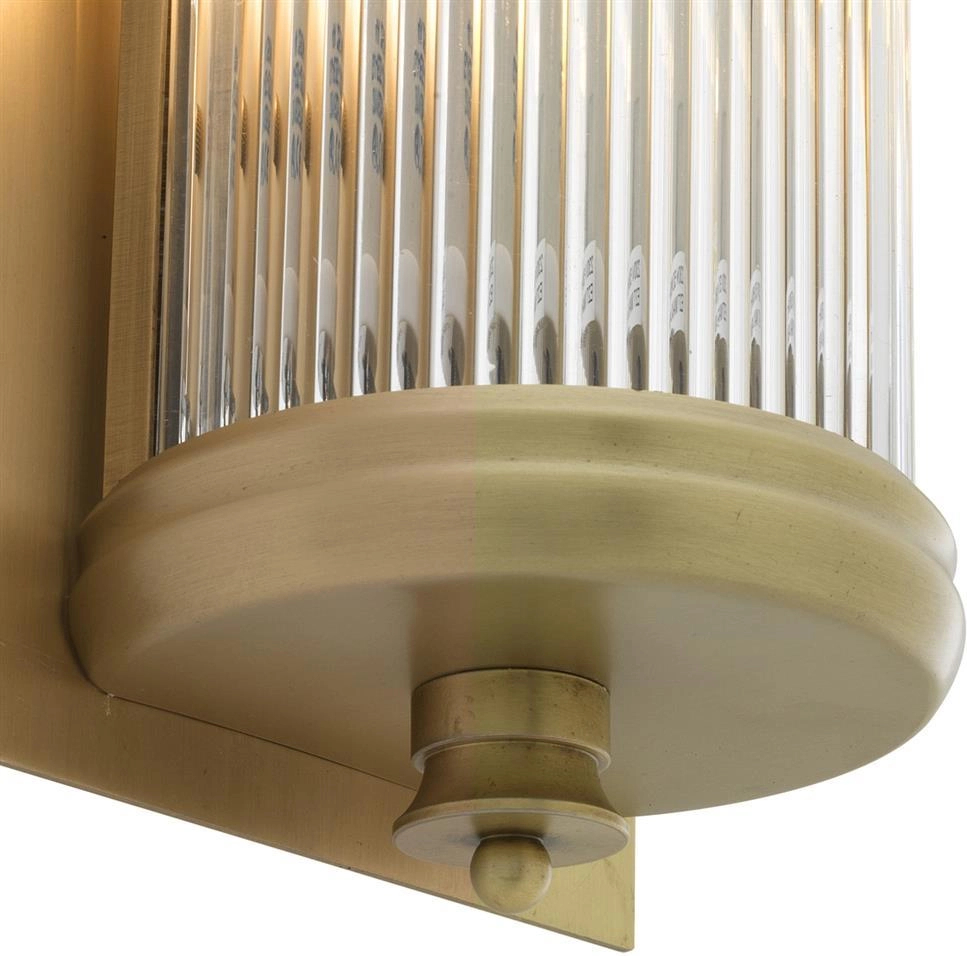 Настенный светильник GLORIOUS S 29х13 см матовая латунь, стекло Eichholtz 111523