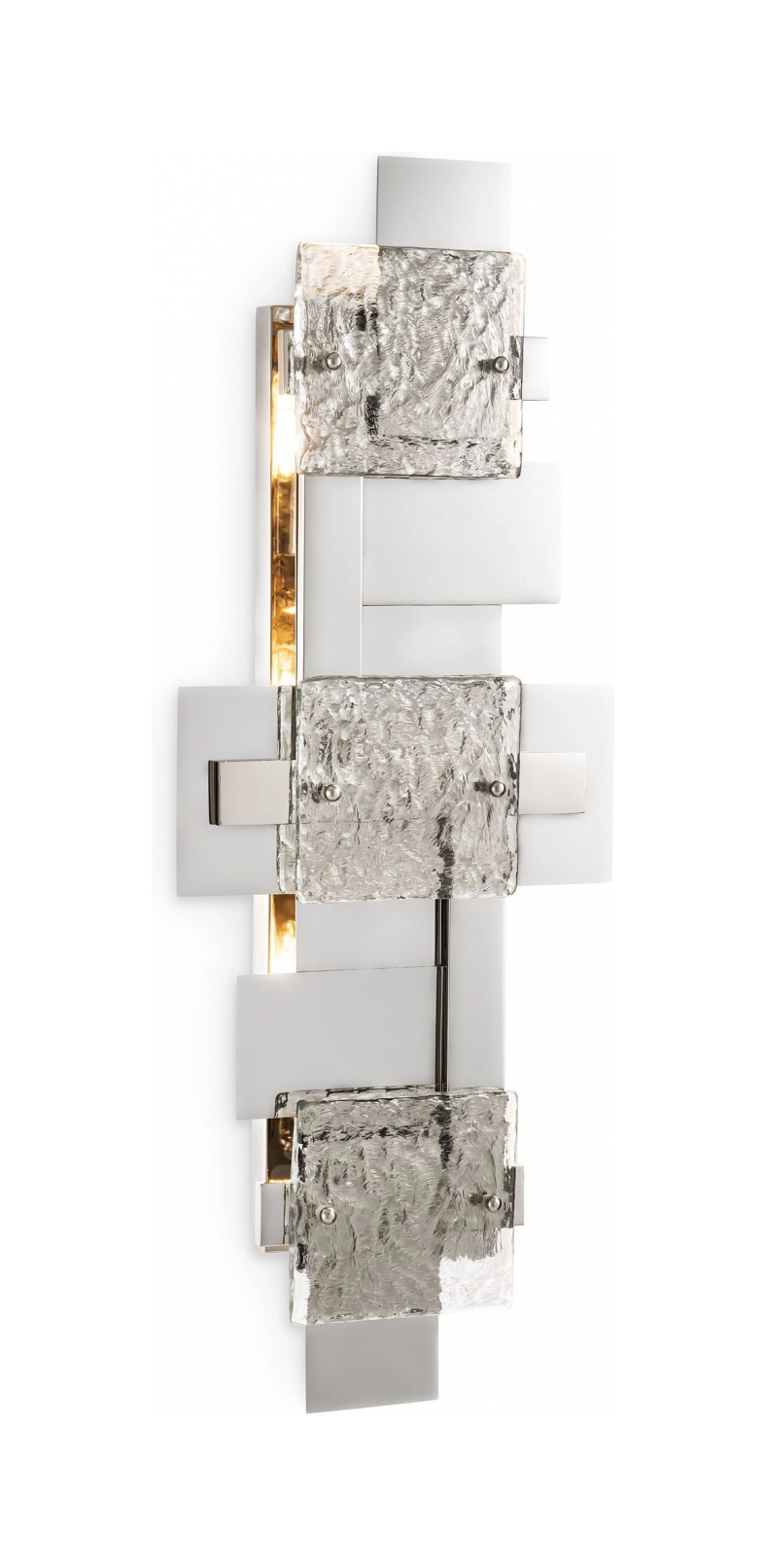 Бра LANGHAM никелированная отделка, стекло