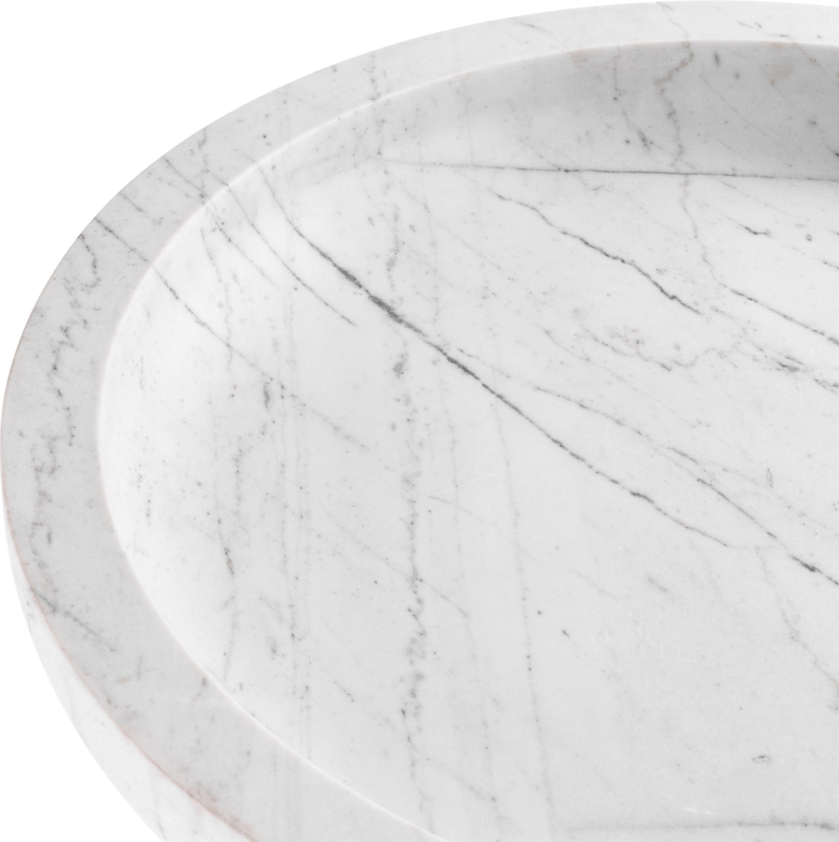 Чаша RENARD 59.5 см круглая, белый мрамор Eichholtz 117803