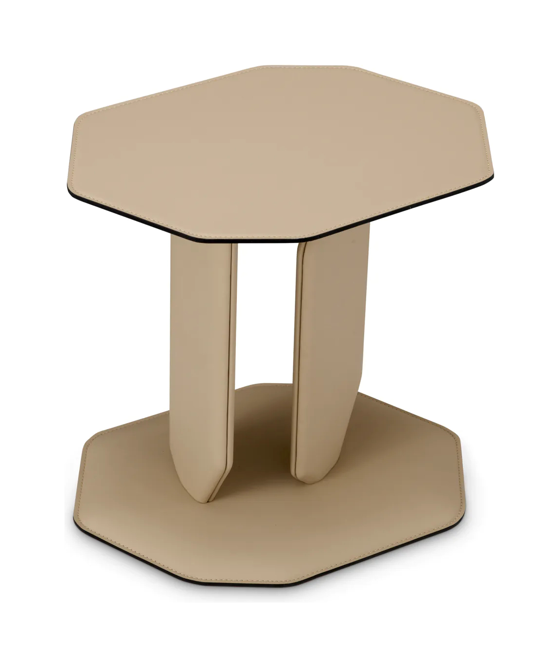 Приставной столик MAURIZIO светло-бежевая кожа Eichholtz 119337