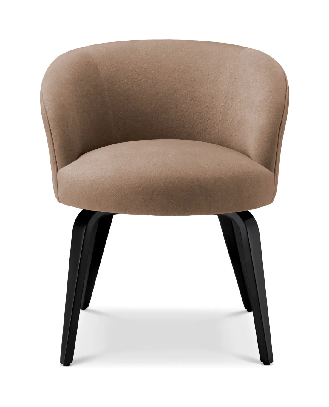 Обеденный стул VICHY с подлокотниками, бежевый чёрные ножки Eichholtz 119441