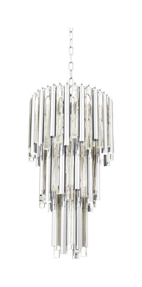 Люстра подвесная GIGI S 35 см круглая, никелевая отделка прозрачное стекло Eichholtz 111529