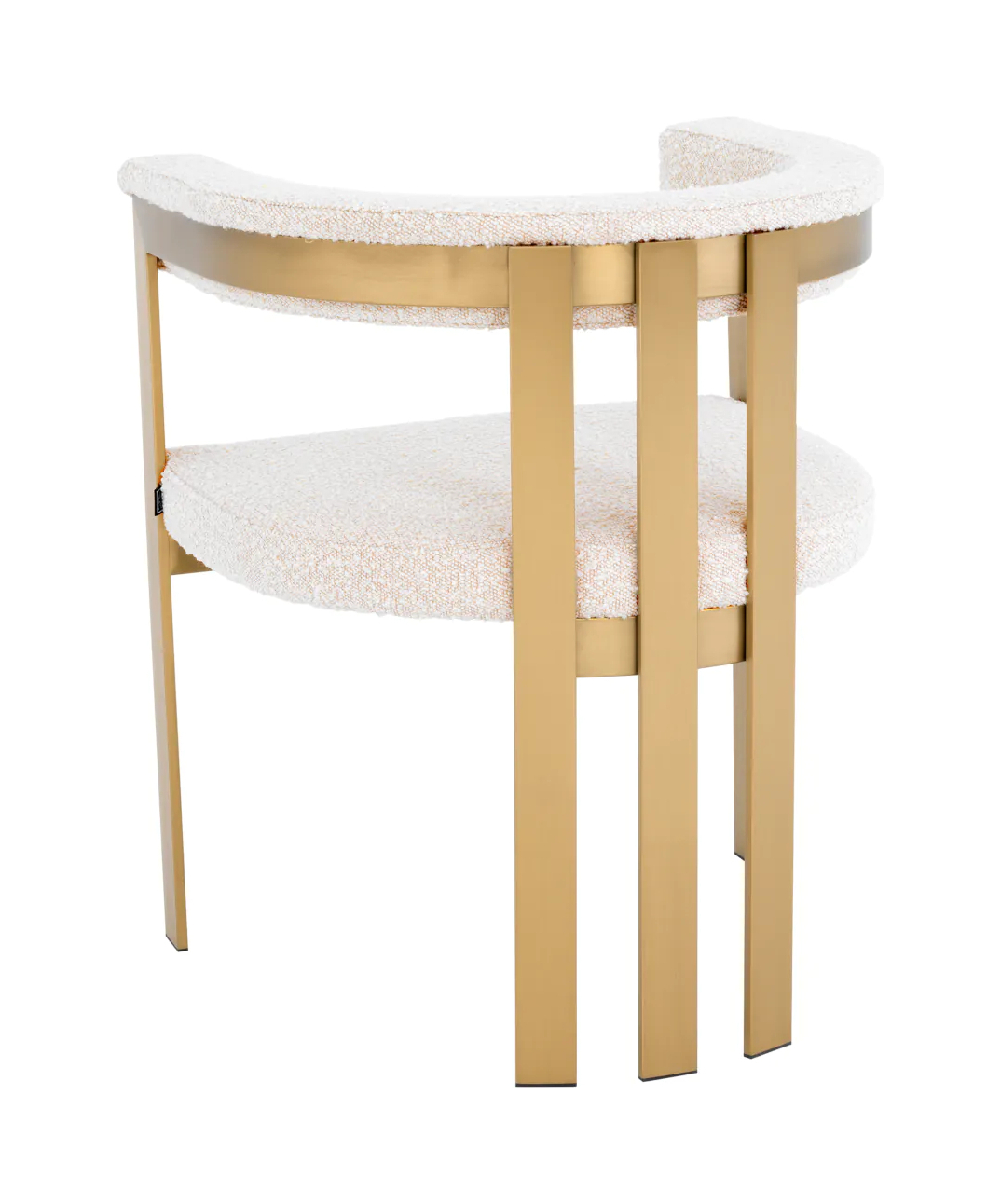 Обеденный стул CLUBHOUSE кремовое букле матовая латунь Eichholtz 113987