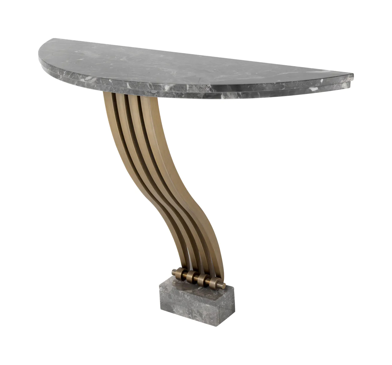 Консоль RENAISSANCE серый мрамор, матовая латунь Eichholtz 114371