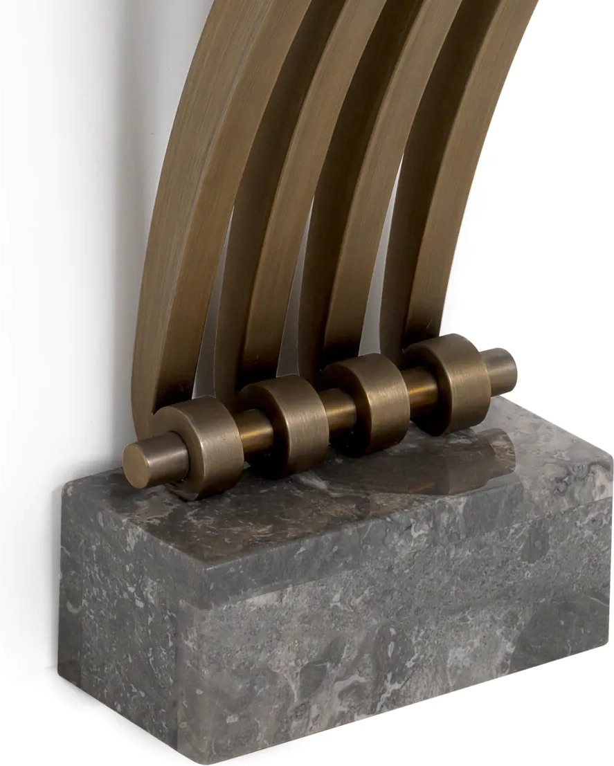 Консоль RENAISSANCE серый мрамор, матовая латунь Eichholtz 114371