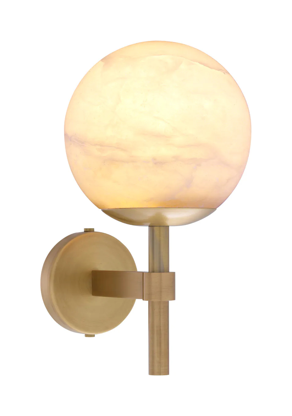 Бра JADE античная латунь алебастр