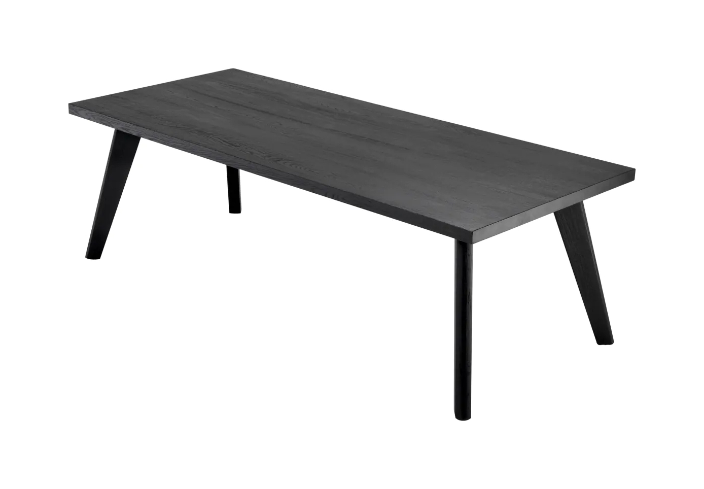 Обеденный стол BIOT 240x100 см прямоугольный, чёрный дуб Eichholtz 114472