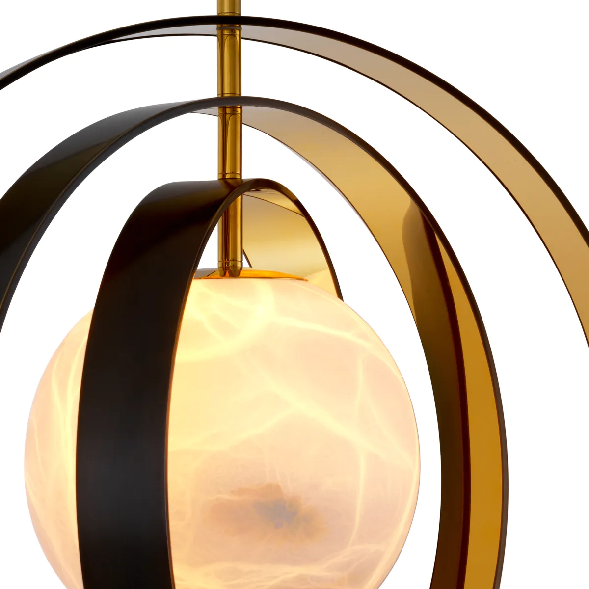 Люстра PEARL алебастр, бронзовая и золотая отделка Eichholtz 115029