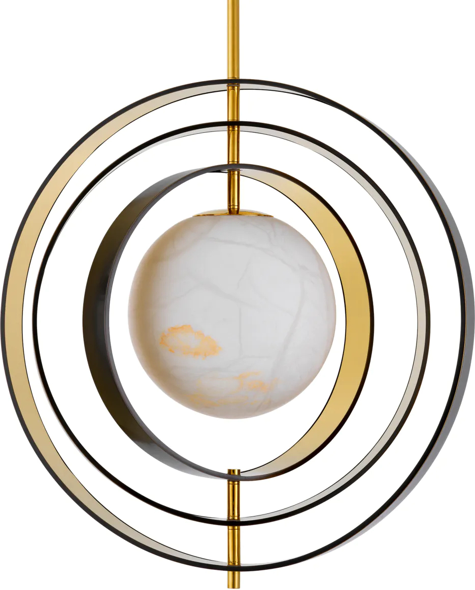 Люстра PEARL алебастр, бронзовая и золотая отделка Eichholtz 115029