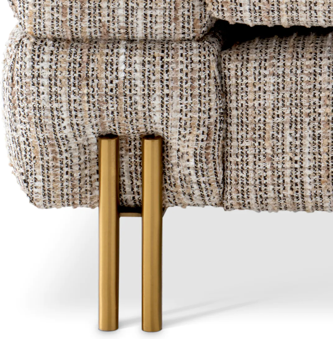 Кресло York 230 см бежевое Eichholtz 115311