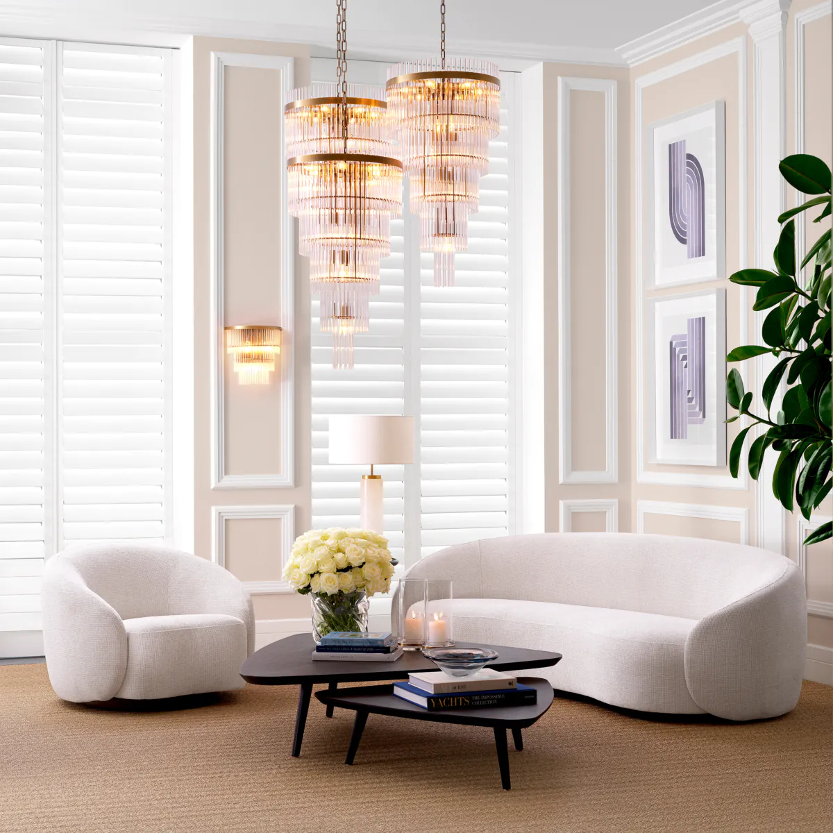 Вращающееся кресло AMORE нежно-белое – 2