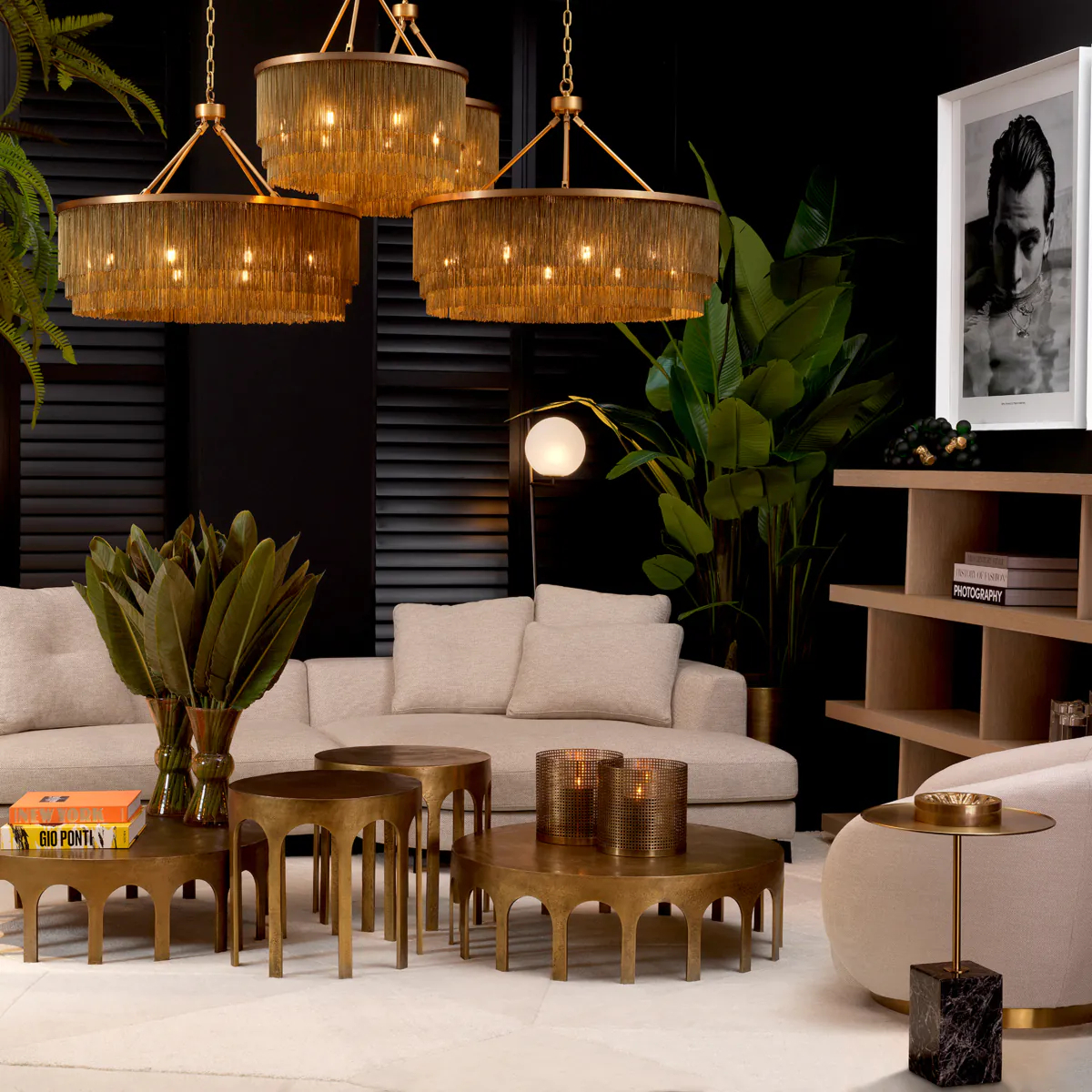 Ваза AXA коричневая, выдувное стекло – 2