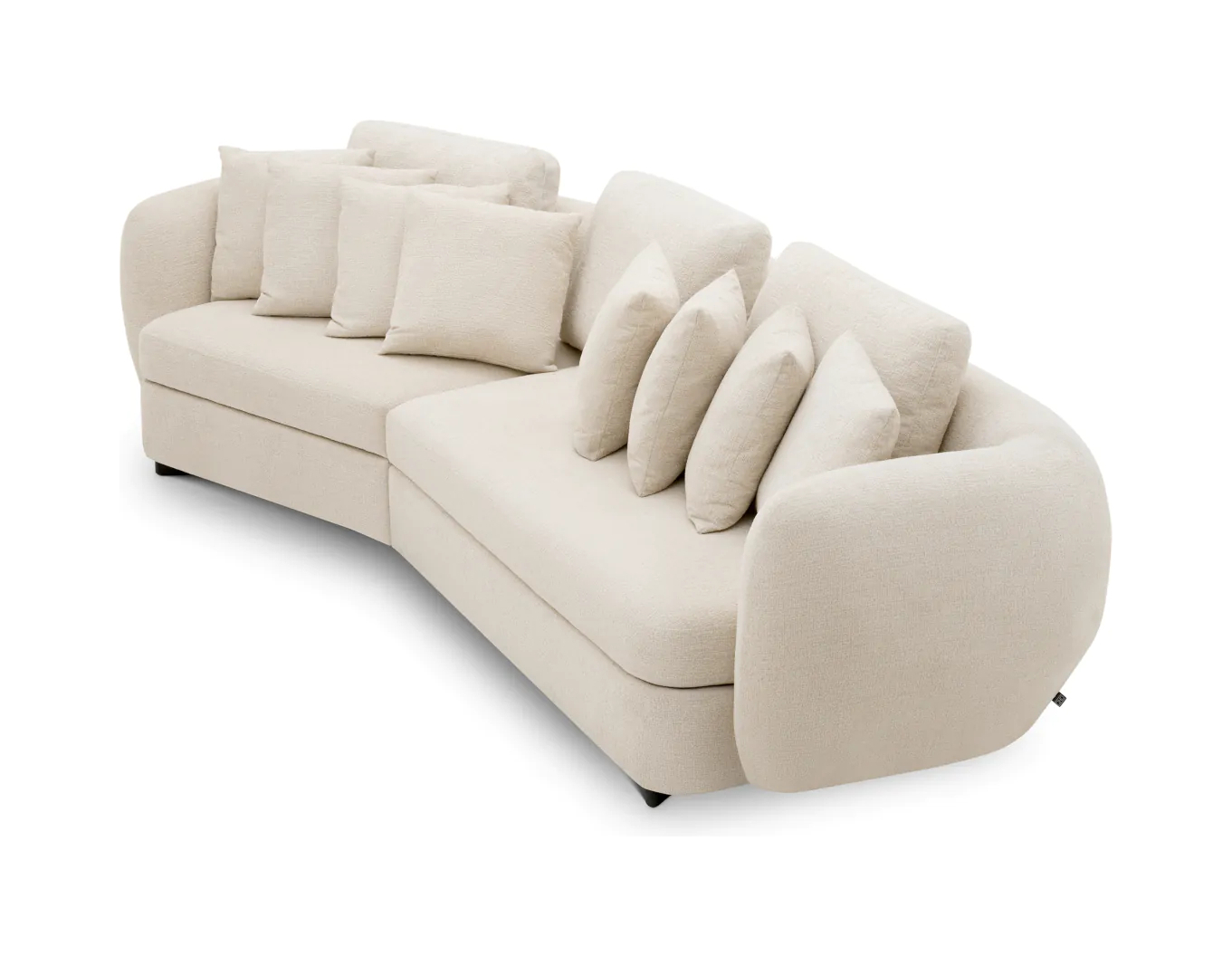 Диван SIDNEY бежевый чёрные ножки Eichholtz 116732