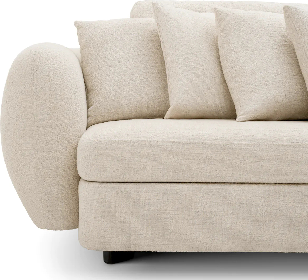 Диван SIDNEY бежевый чёрные ножки Eichholtz 116732