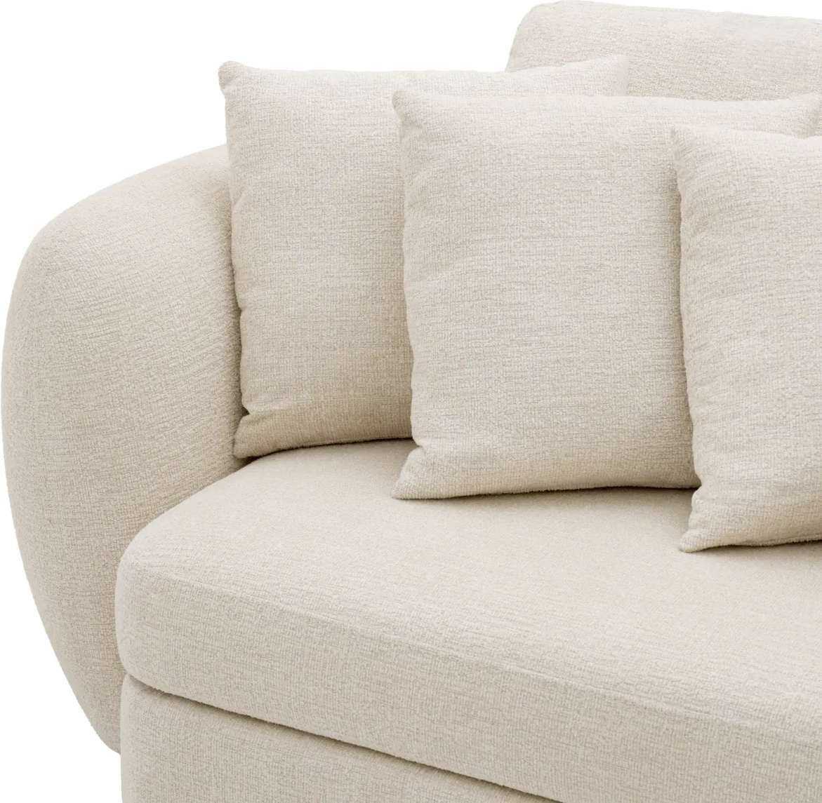 Диван SIDNEY бежевый чёрные ножки Eichholtz 116732