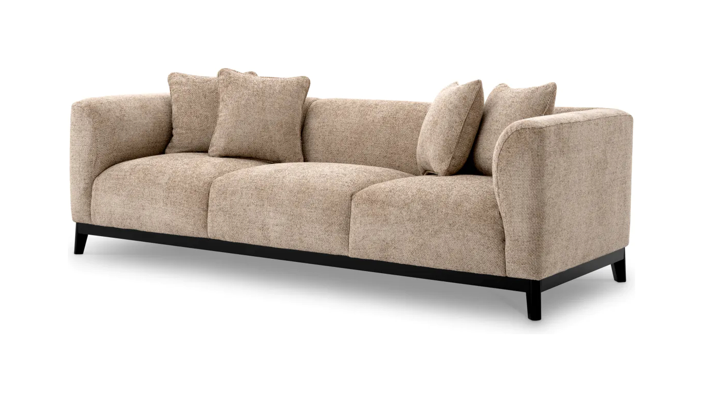 Диван CORSO песочный, чёрное основание