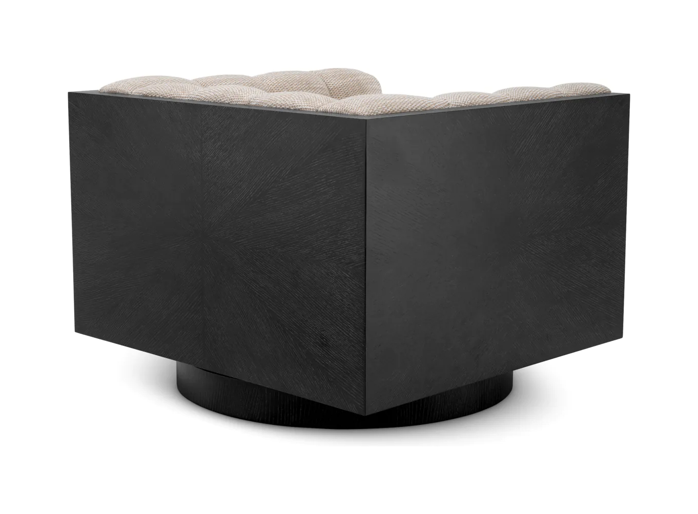 Вращающееся кресло DAVIDE песочное с дубовым основанием Eichholtz 118681