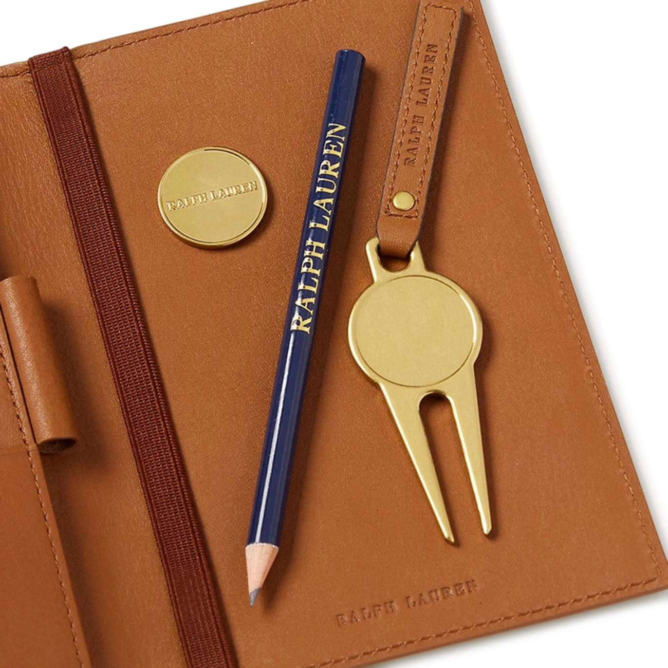 Подарочный набор для гольфа BUCKLEY кожа, латунь – 2