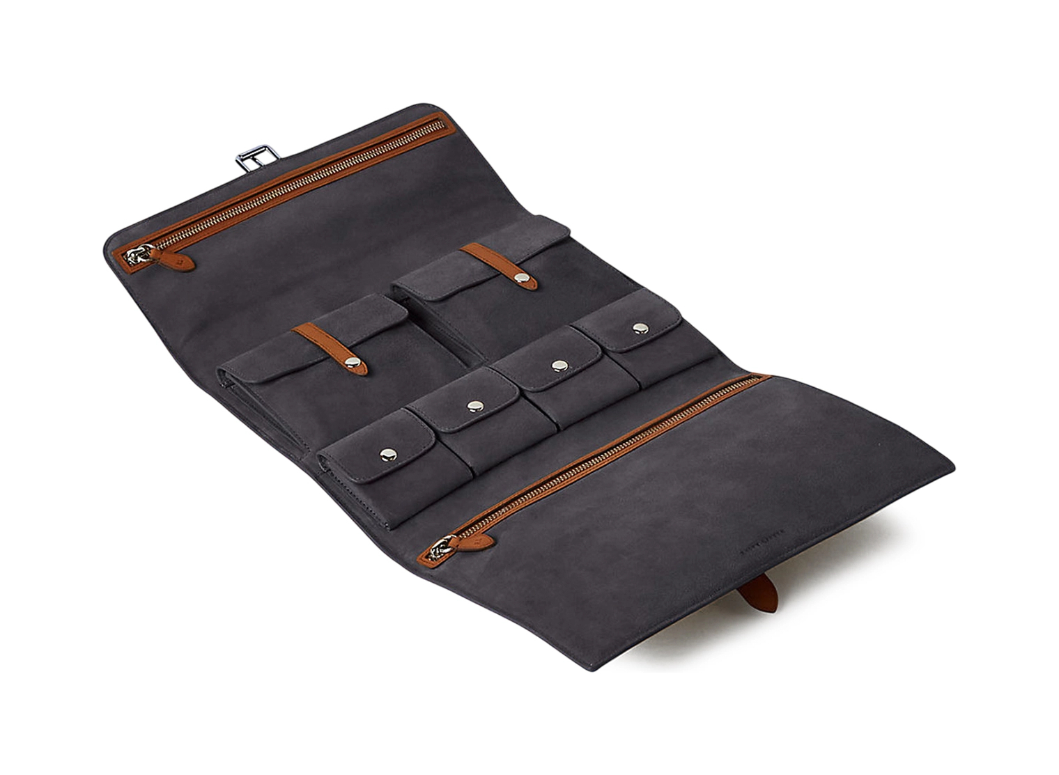 Дорожный органайзер TOLEDO кожа, замша черный – 2