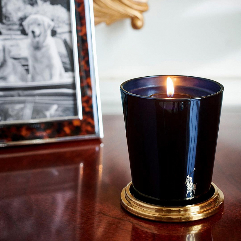 Свеча ароматизированная JOSHUA TREE в стакане темно-синяя – 2