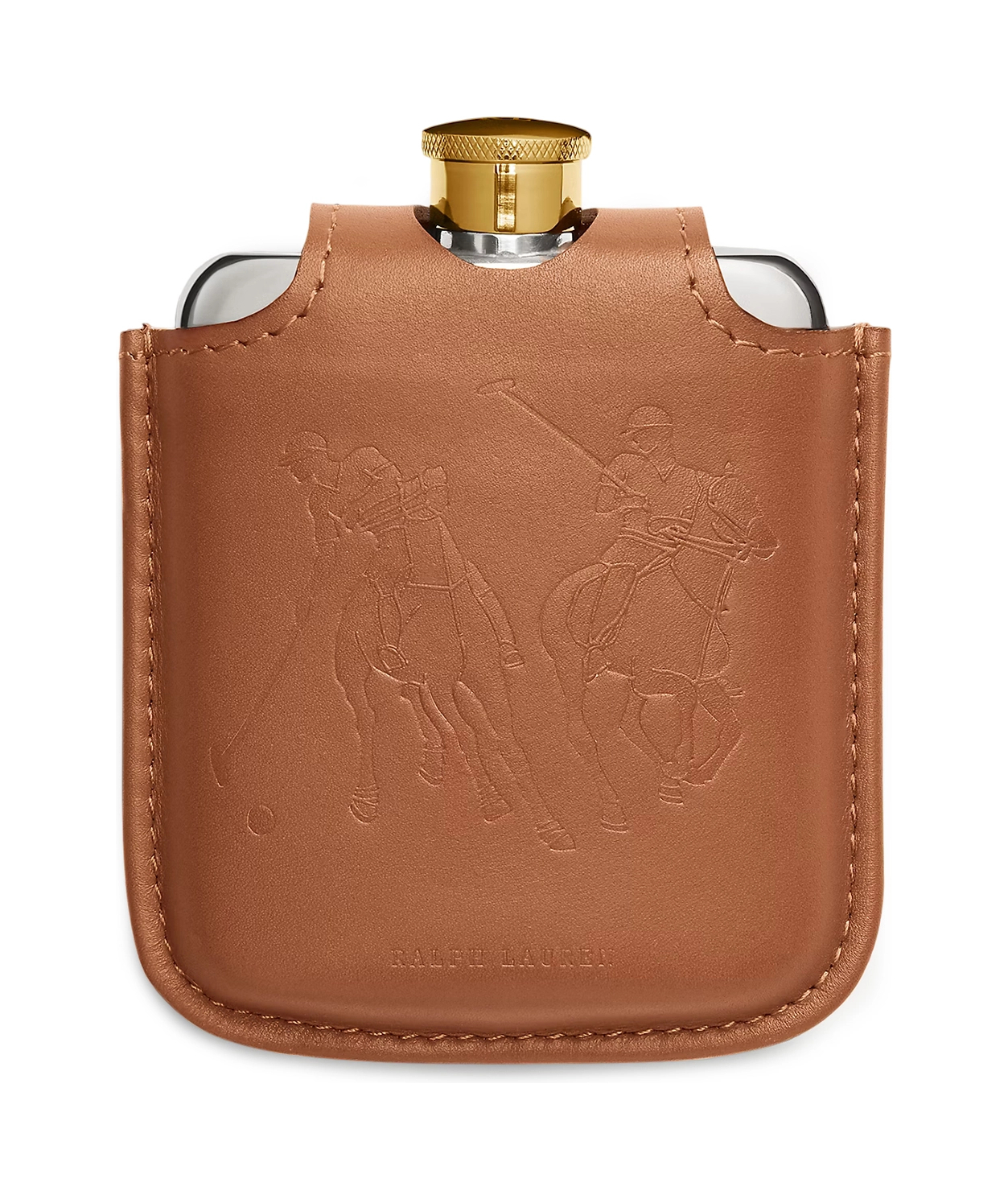 Фляжка в чехле GARRETT 130 мл кожа