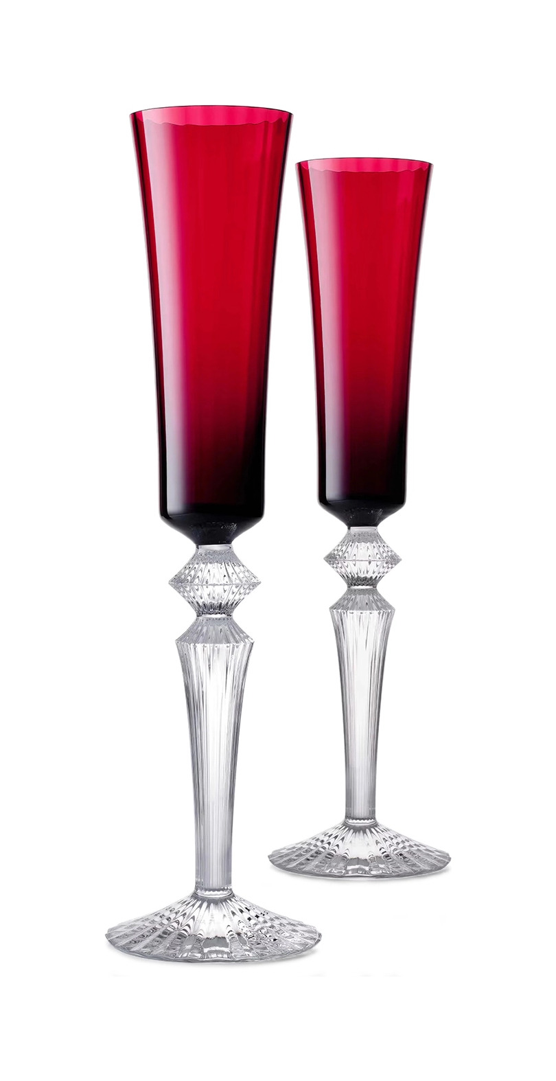 Набор из 2-х бокалов для шампанского MILLE NUITS 170 мл хрусталь красный Baccarat 2810596