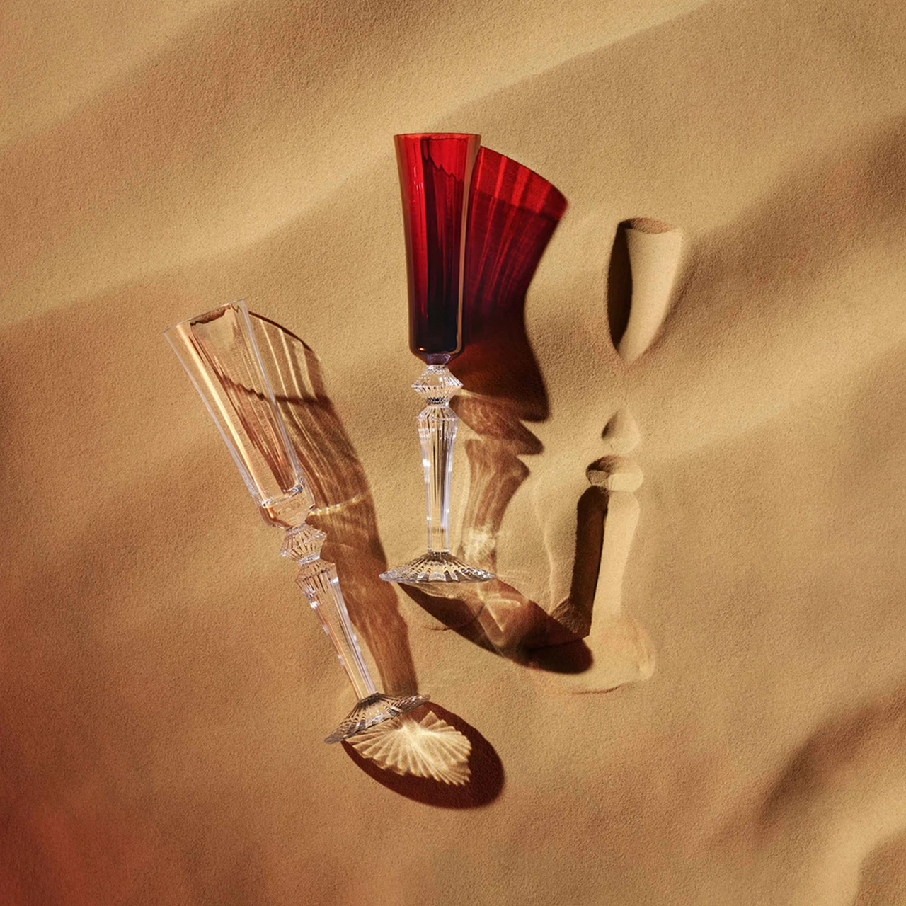 Набор из 2-х бокалов для шампанского MILLE NUITS 170 мл хрусталь красный Baccarat 2810596