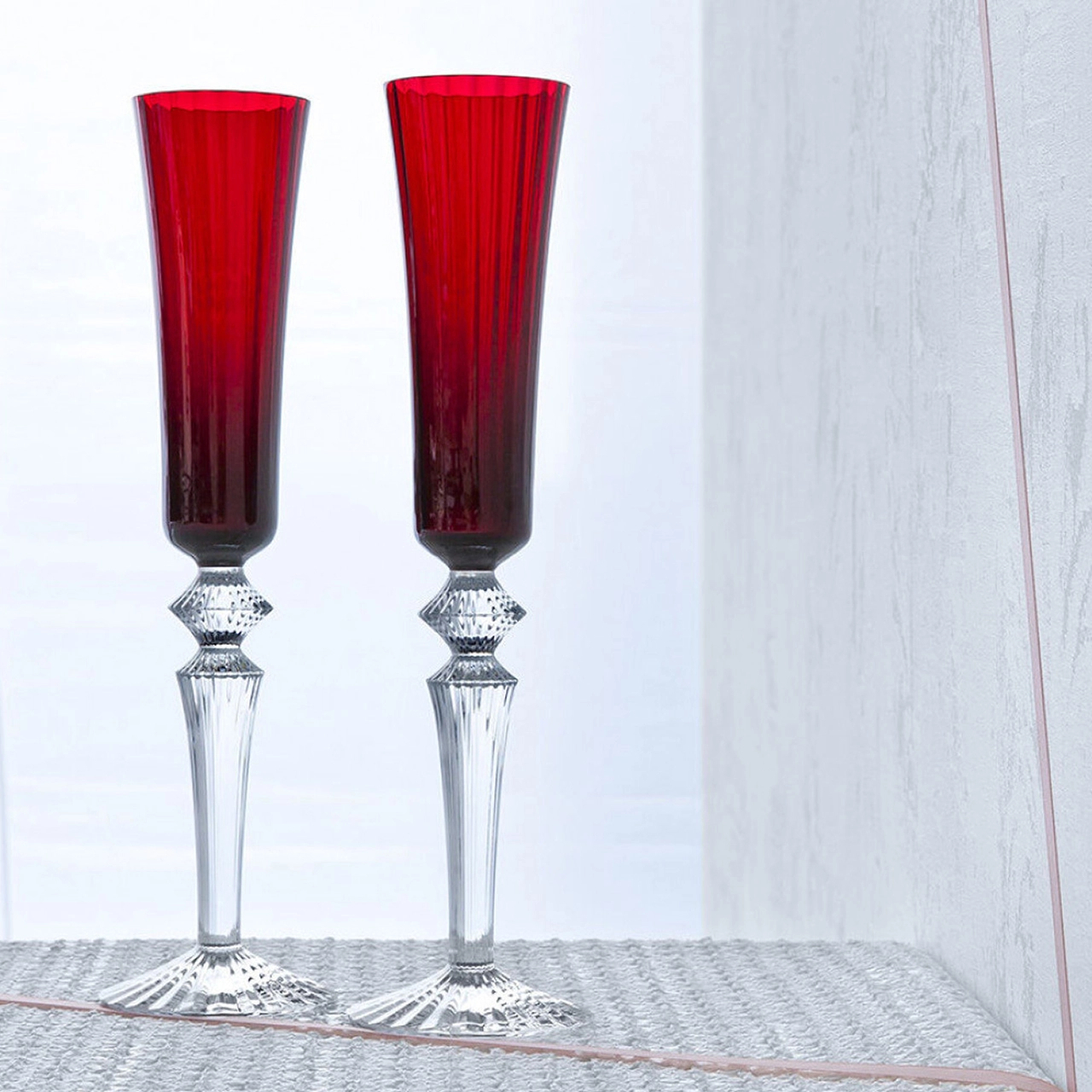 Набор из 2-х бокалов для шампанского MILLE NUITS 170 мл хрусталь красный Baccarat 2810596