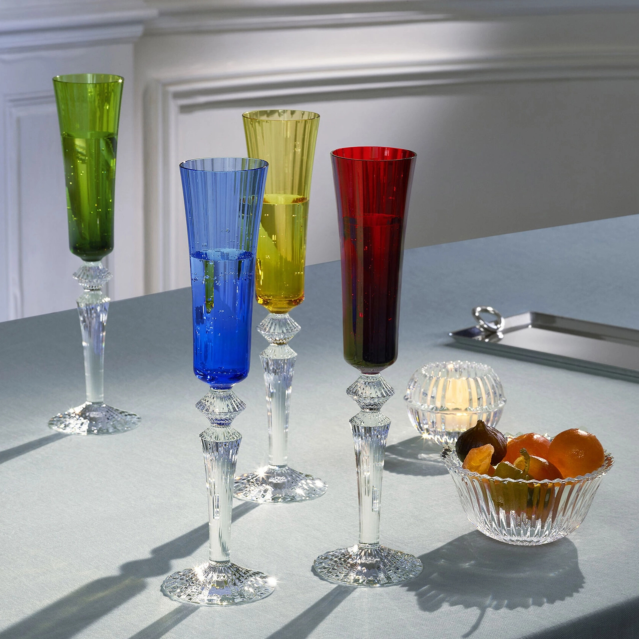 Набор из 2-х бокалов для шампанского MILLE NUITS 170 мл хрусталь красный Baccarat 2810596