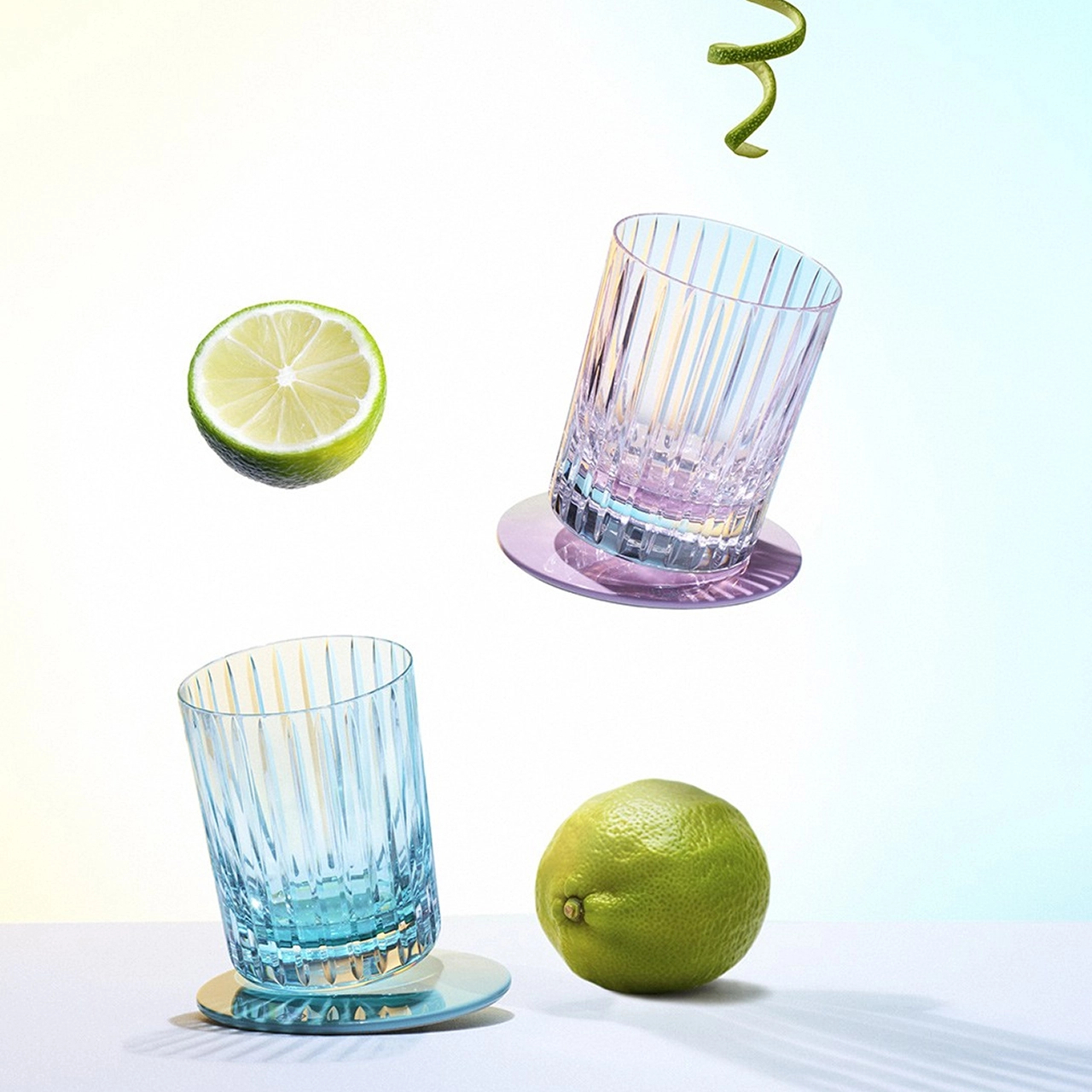 Набор из 2-х бокалов для виски HARMONIE 360 мл хрусталь розовый – 2