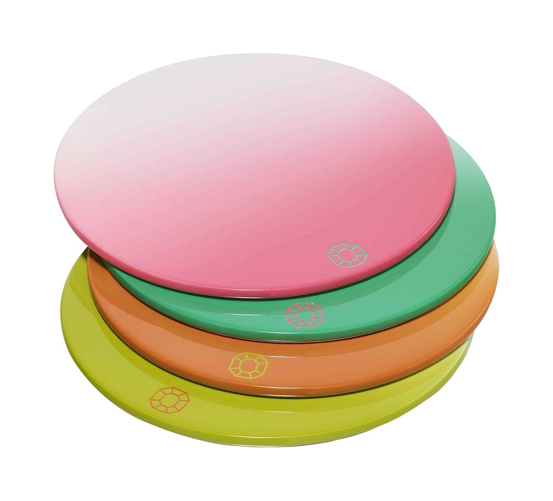 Подставки для стаканов Baccarat OCTOGONE INTENSE 4 шт разноцветные