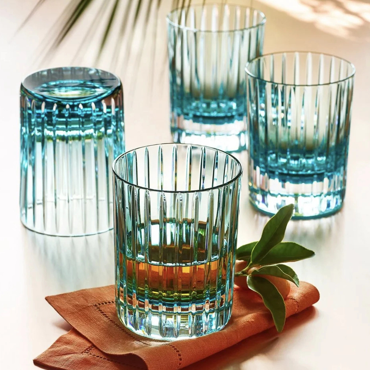 Набор из 2-х бокалов для виски HARMONIE 360 мл хрусталь бирюзовый – 2
