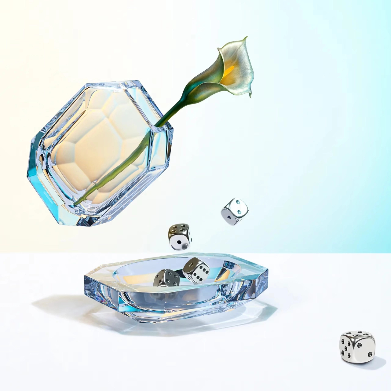 Мелочница OCTOGONE 18 см хрусталь прозрачная Baccarat 2815716