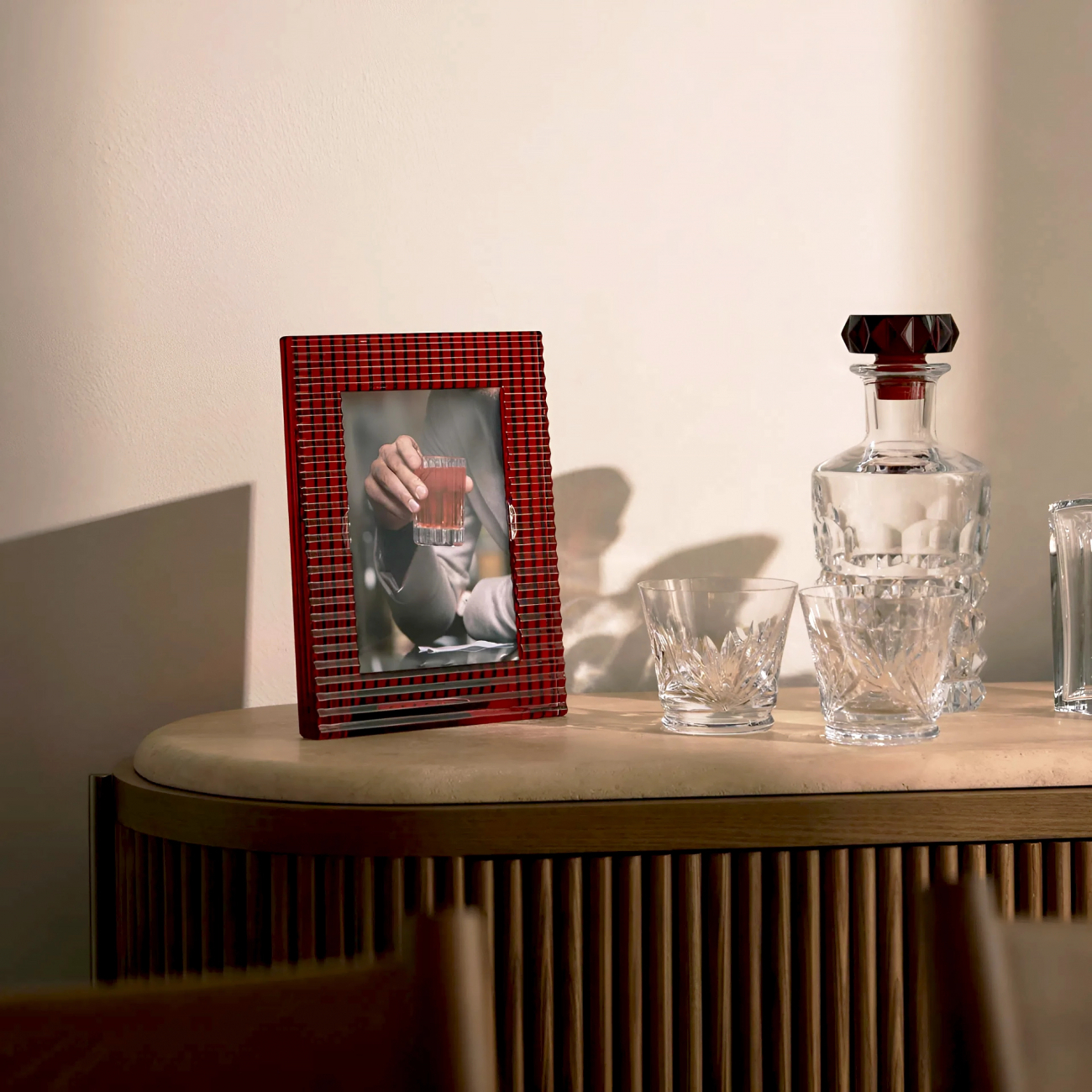 Рамка для фото Eye 18х24 красная, хрусталь Baccarat 2814968