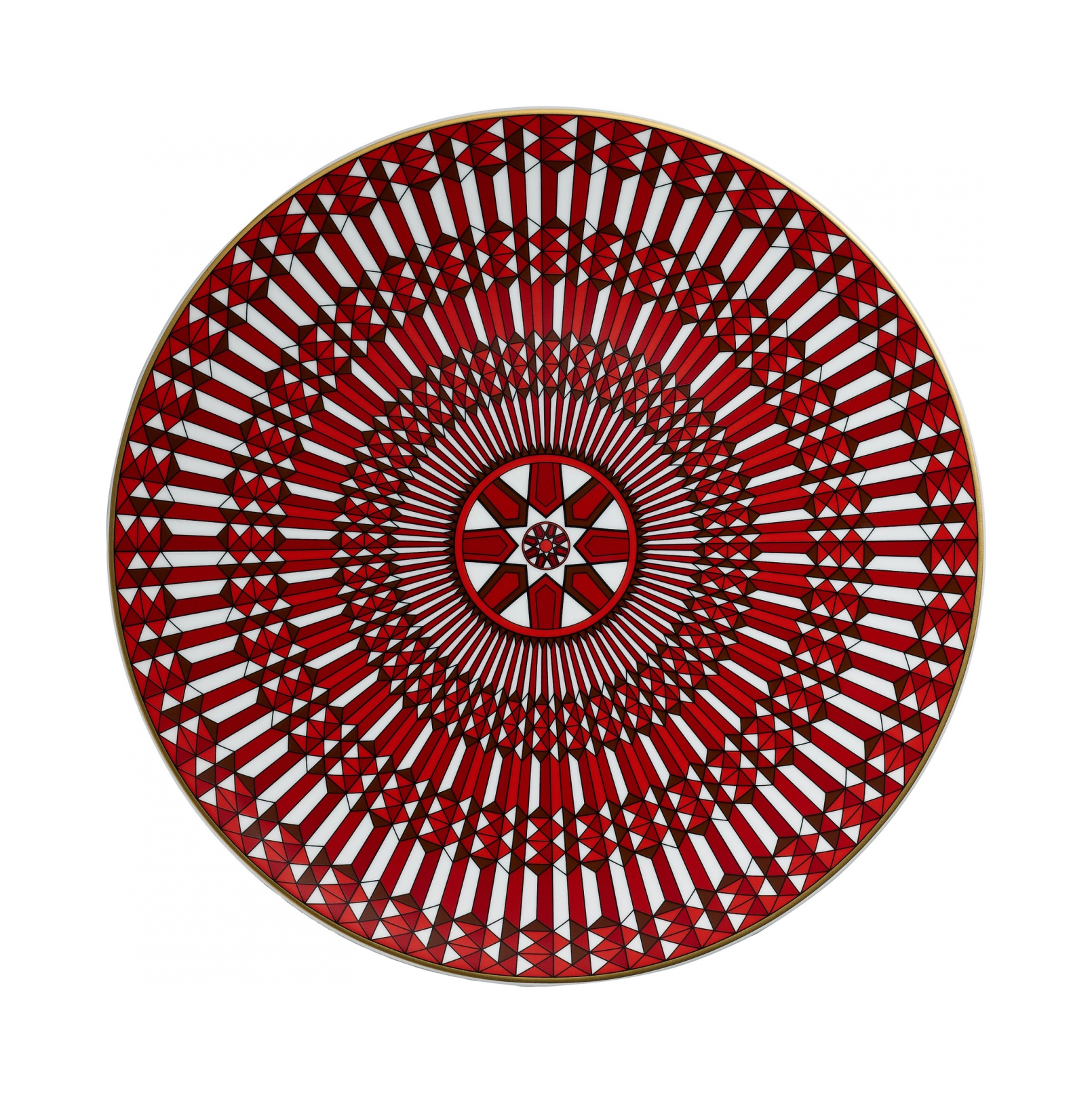 Тарелка подстановочная ARCADIA 31 см фарфор красная