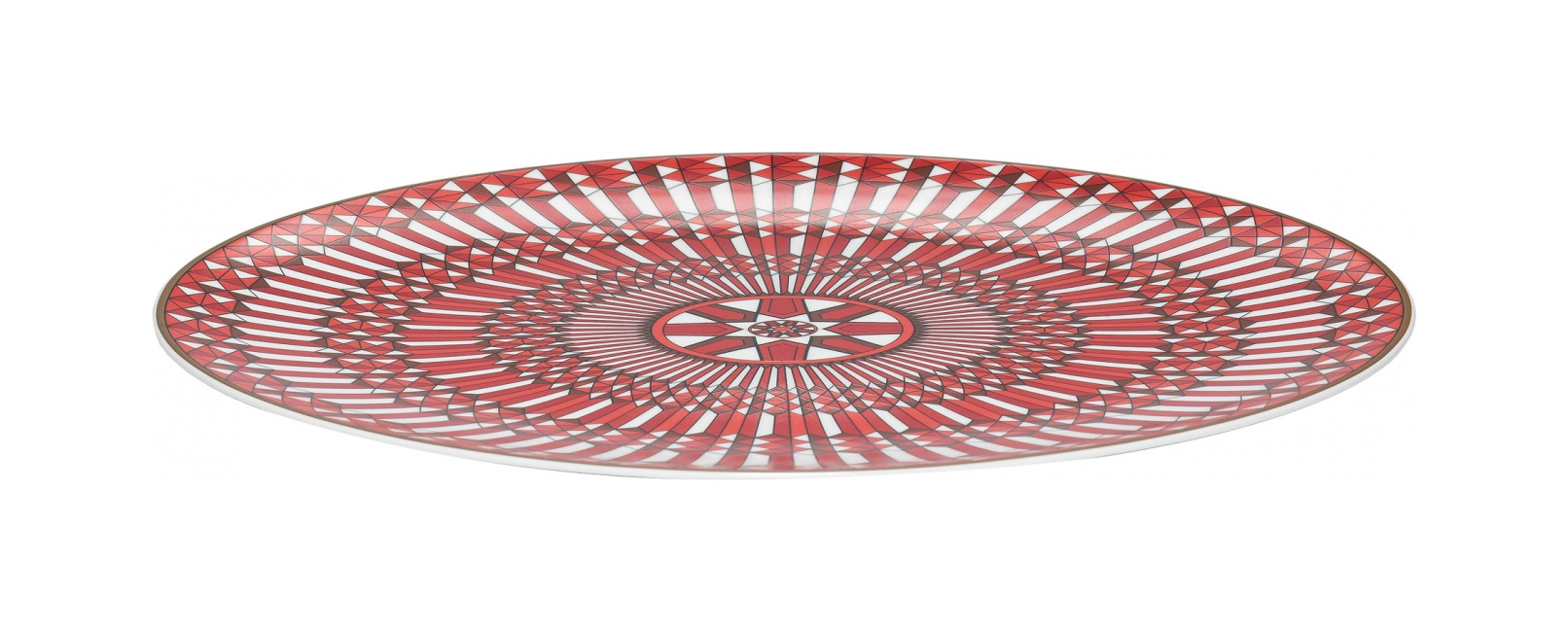 Тарелка подстановочная ARCADIA 31 см фарфор красная Baccarat 2817038