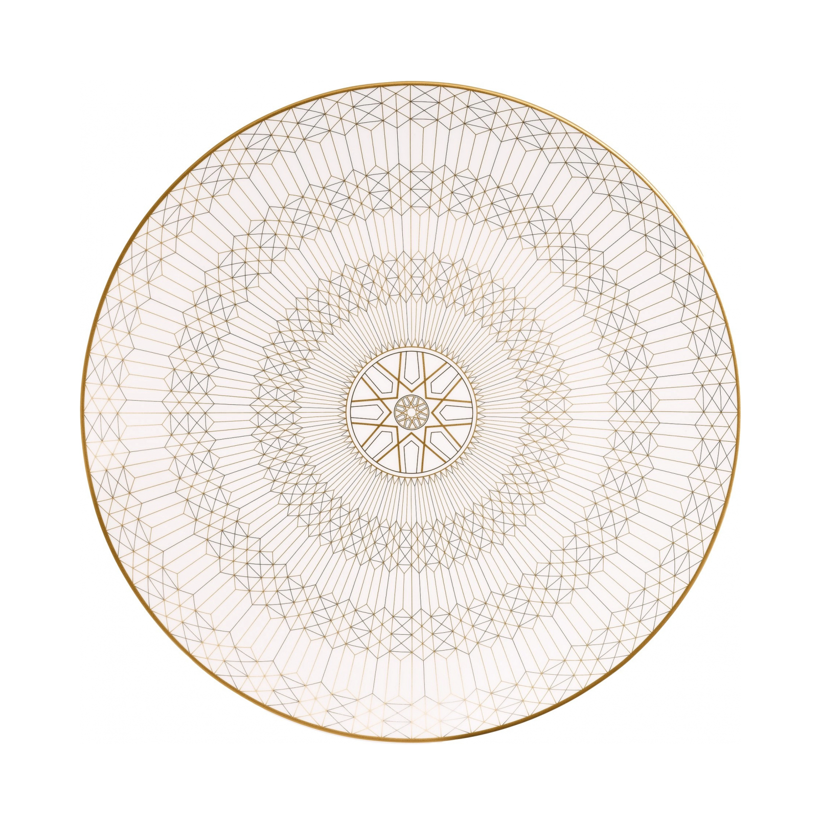 Тарелка подстановочная ARCADIA 31 см фарфор золотая